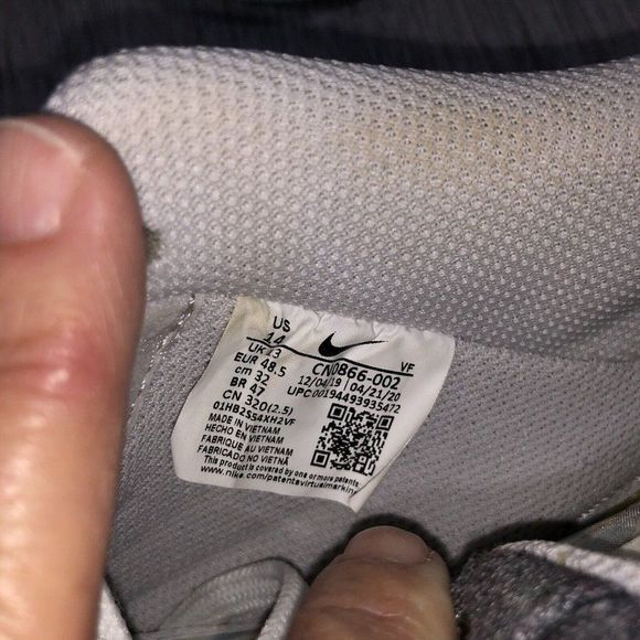 Nike Air Force 1 Low '07 Recycled Canvas Pack CN0866-002 Iron Gray 2020 Size 14 - Picture 3 of 9